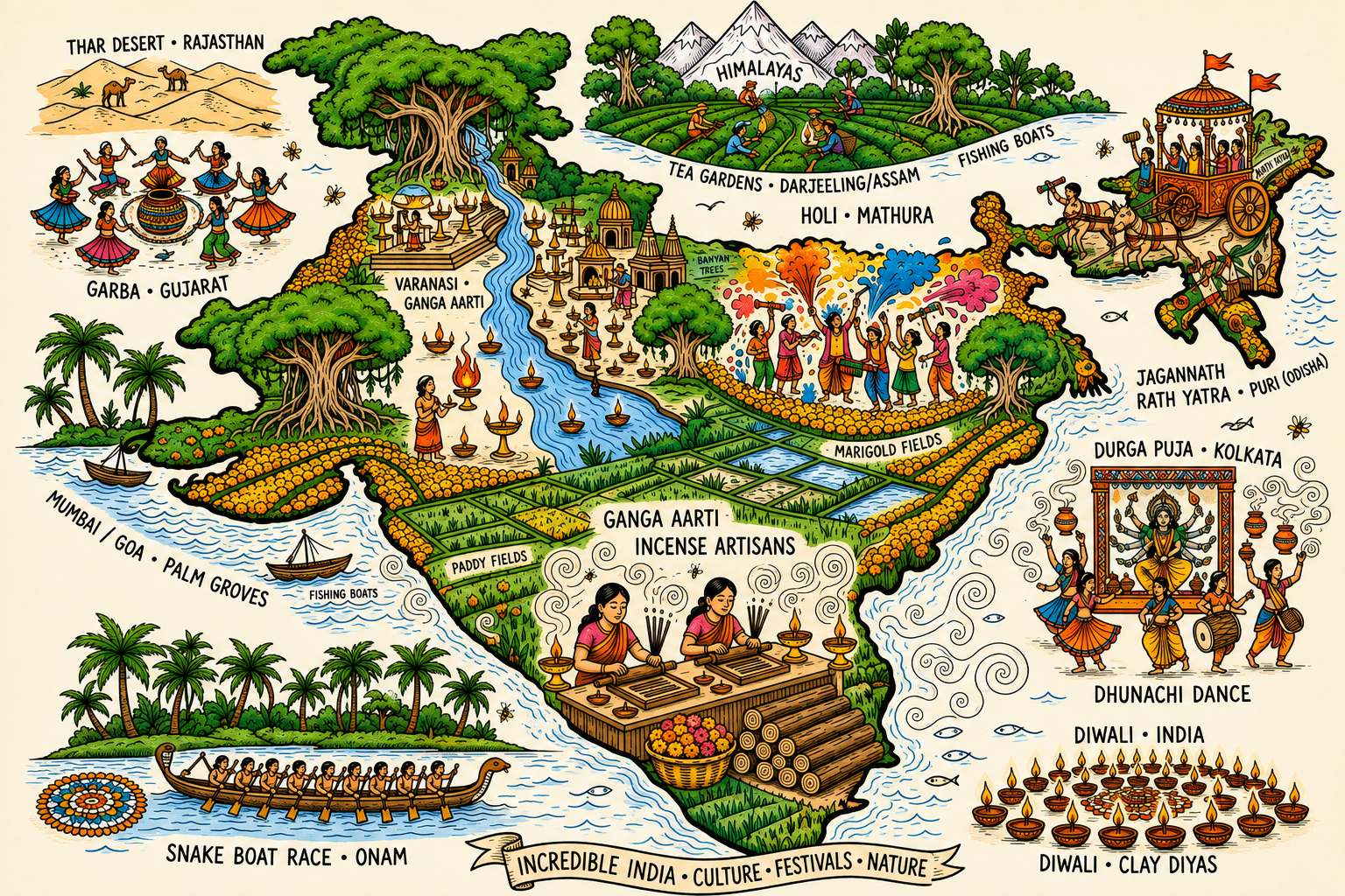 Cultural Fragrance Map of Bharat