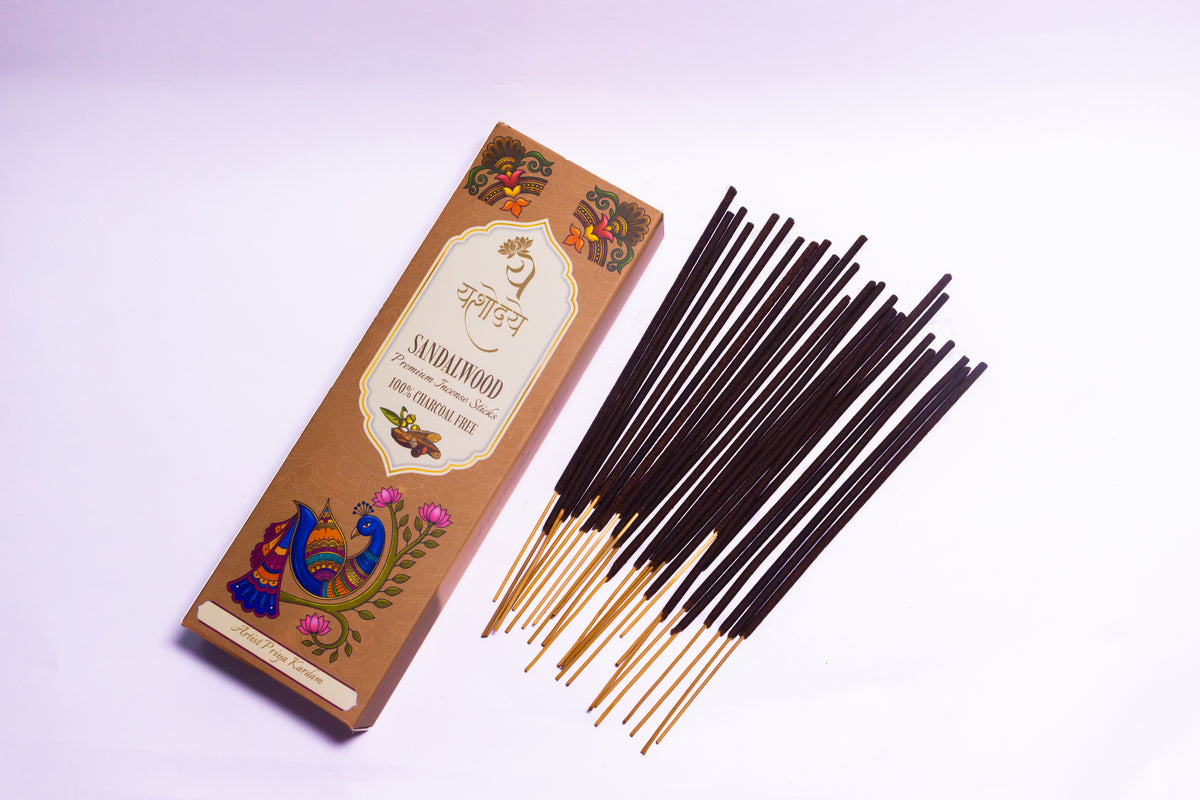 Organic Incense Sticks Combo (Pack of 3) — Luxury Non-Toxic & Charcoal-Free Set | The Artist Collection
